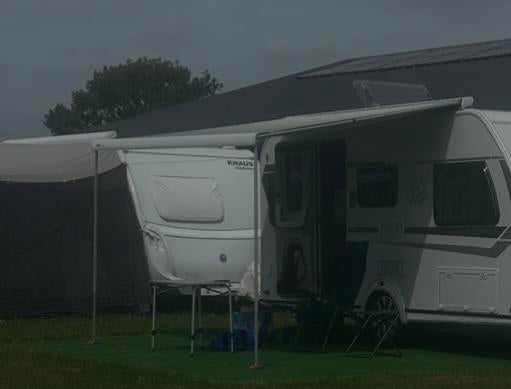 Thule omnistarluifel 6300 met voor en zijstukken, Caravans en Kamperen, Ophalen, Zo goed als nieuw, Thule