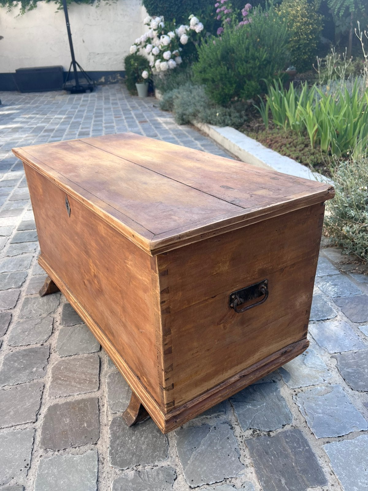 Coffre en bois, Maison & Meubles, Enlèvement, Utilisé, 50 à 75 cm, Autres essences de bois