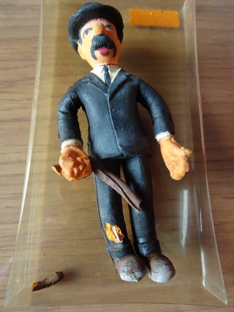 Figurine Delacoste Tintin - Dupond, Collections, Enlèvement ou Envoi, Tintin, Utilisé, Statue ou Figurine