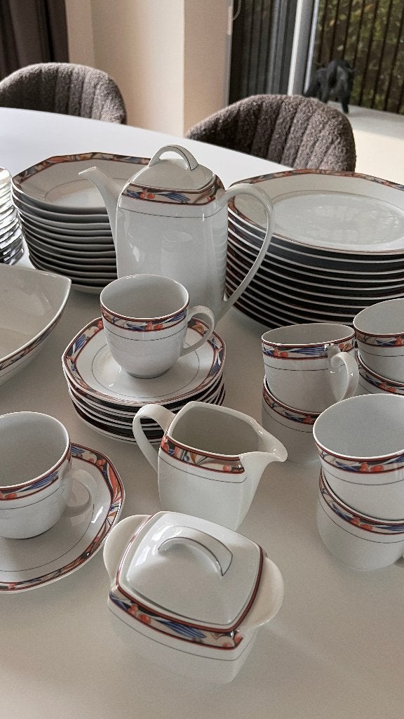 Koffie- en eetservies Eschenbach Bavaria met tijdloos motief, Ophalen, Zo goed als nieuw, Compleet servies