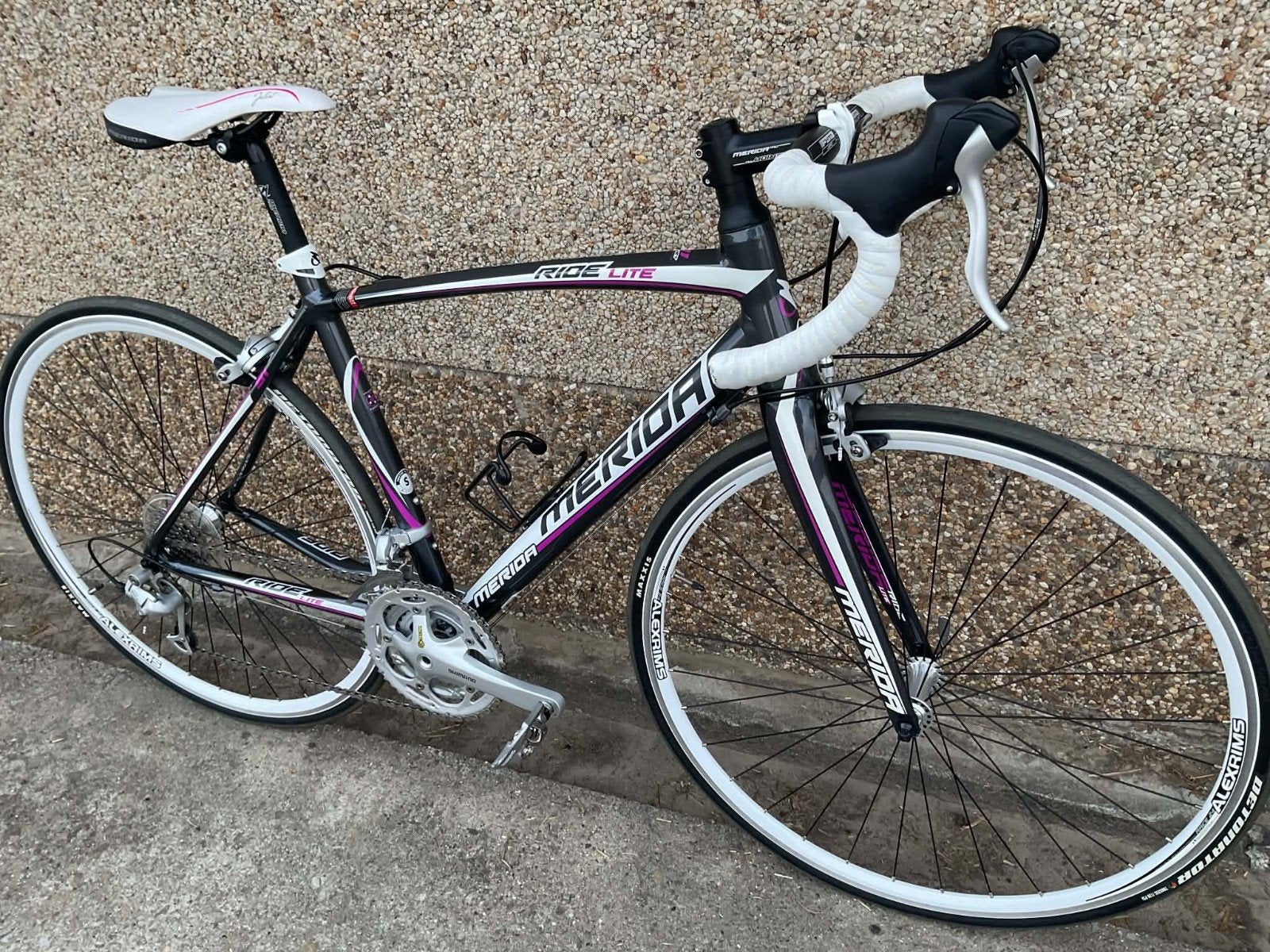 Dames racefiets koersfiets Merida Als Nieuw Small 50 -51, Fietsen en Brommers, Ophalen, 28 inch, Velgrem, Aluminium