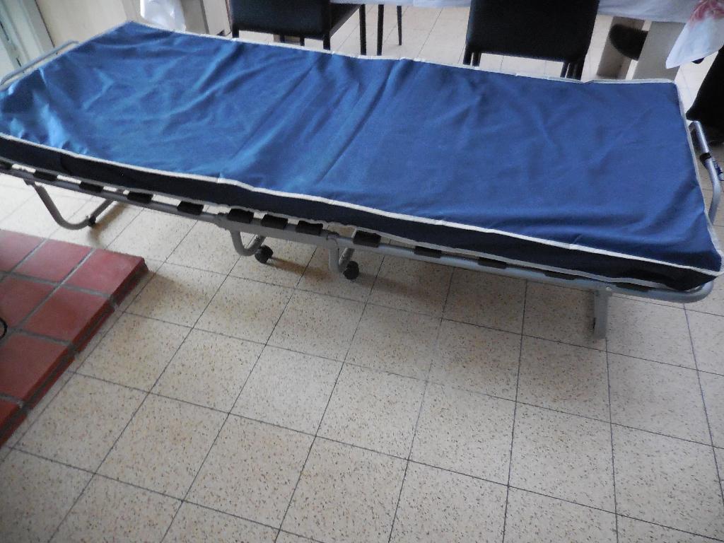 opklapbed, Ophalen, Verstelbaar, Eenpersoons, Blauw