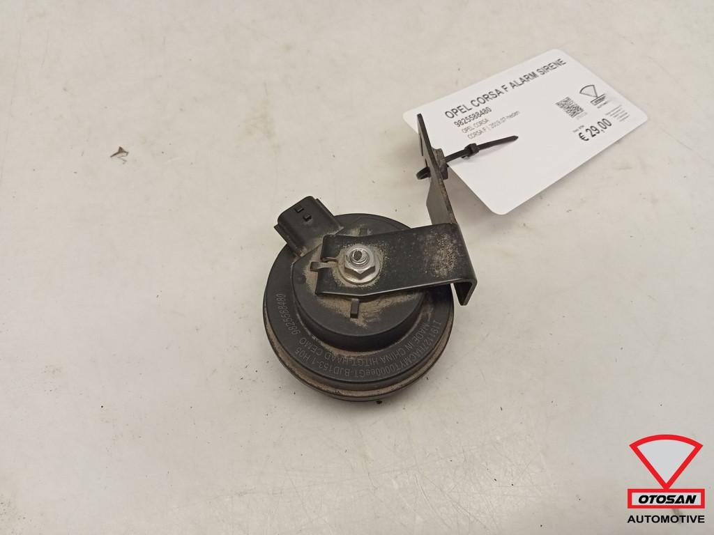 Opel Corsa F Peugeot Citroen Alarm Sirene 9825588480, Gebruikt, Opel Automobile GmbH, Kontakt@opel-infoservice.de, Opel