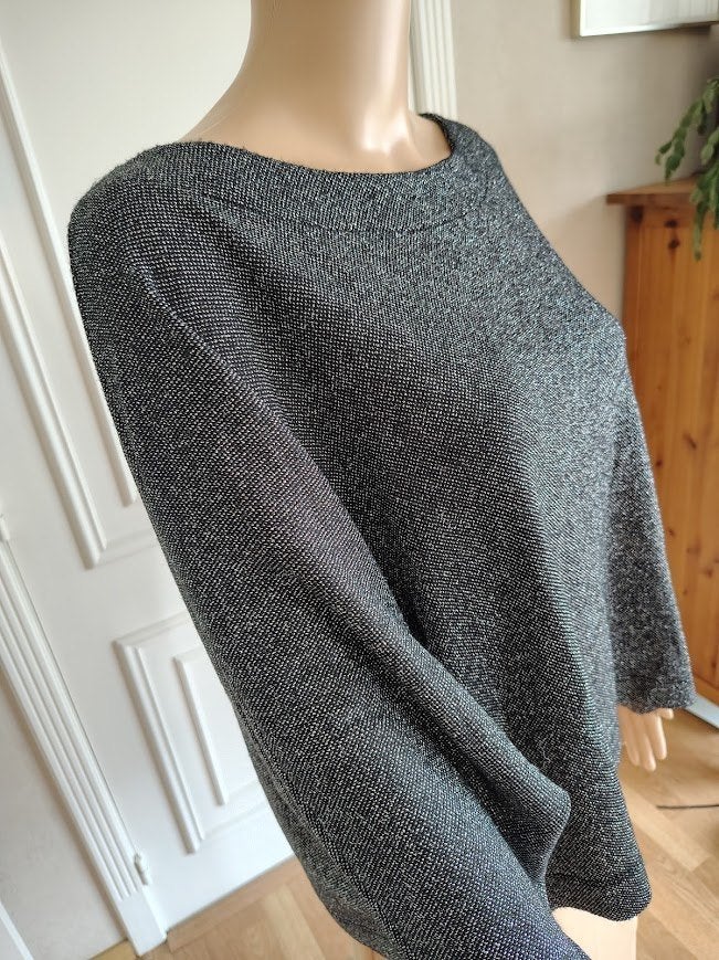 vintage maxi trui, Kleding | Dames, Maat 42/44 (L), Zo goed als nieuw, Grijs, Vintage .