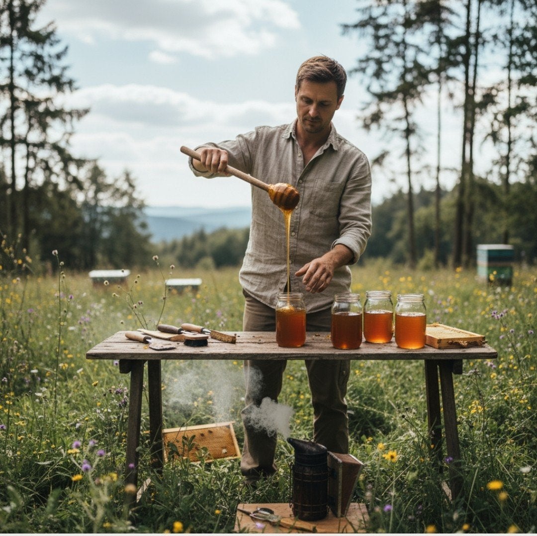 100% natuurlijke honing, Ophalen