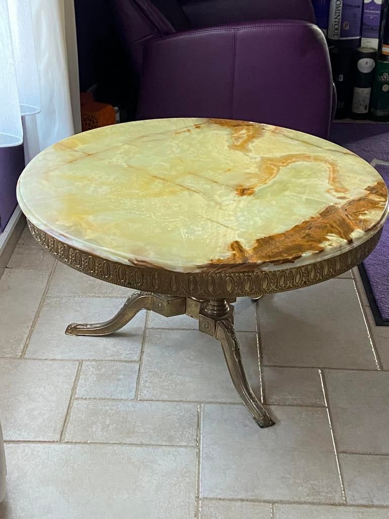 Table basse Onyx, Enlèvement, Comme neuf, Rond, Autres matériaux