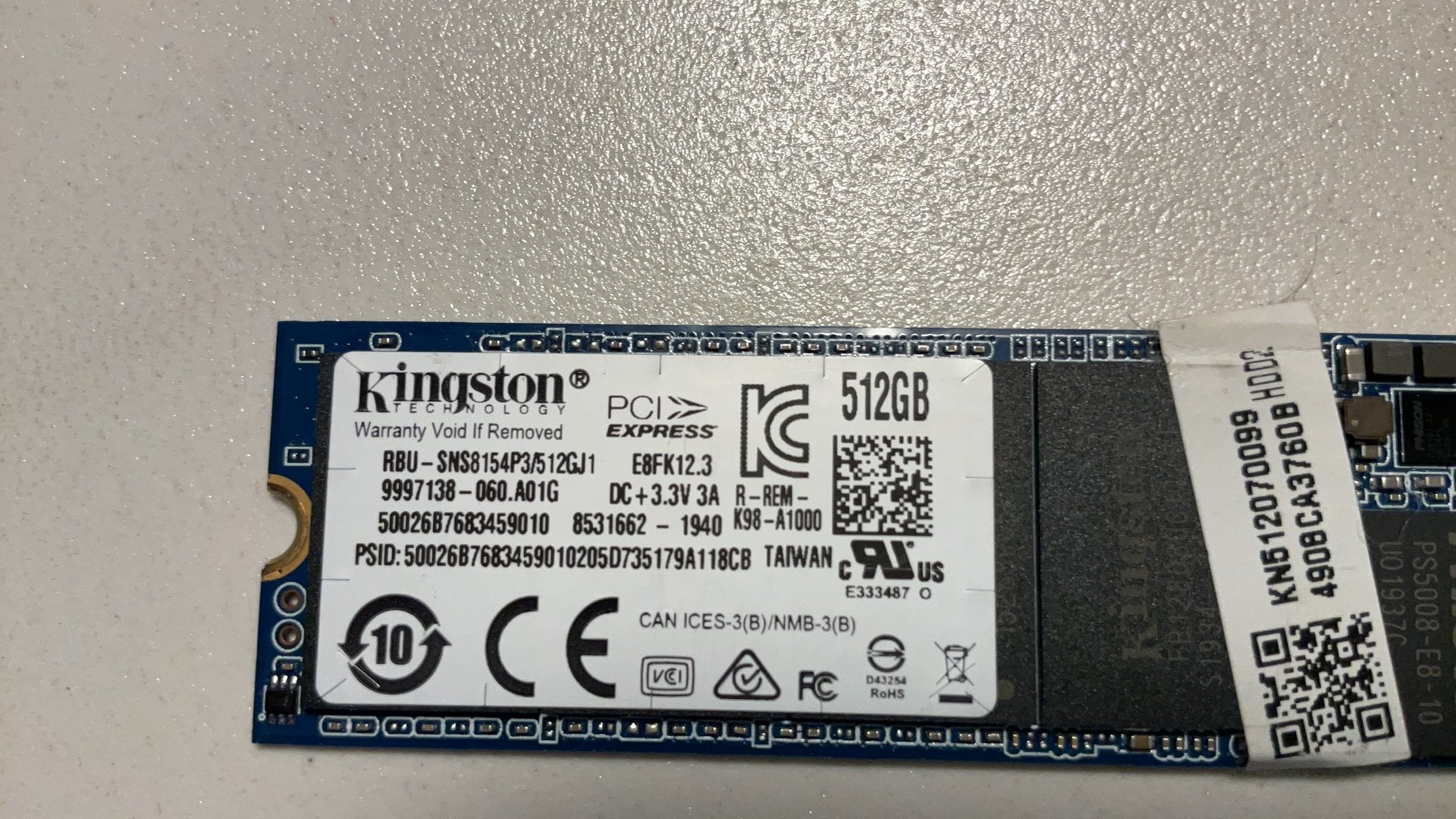 512GB SSD Kingston, Intern, Kingston, 512GB, SSD