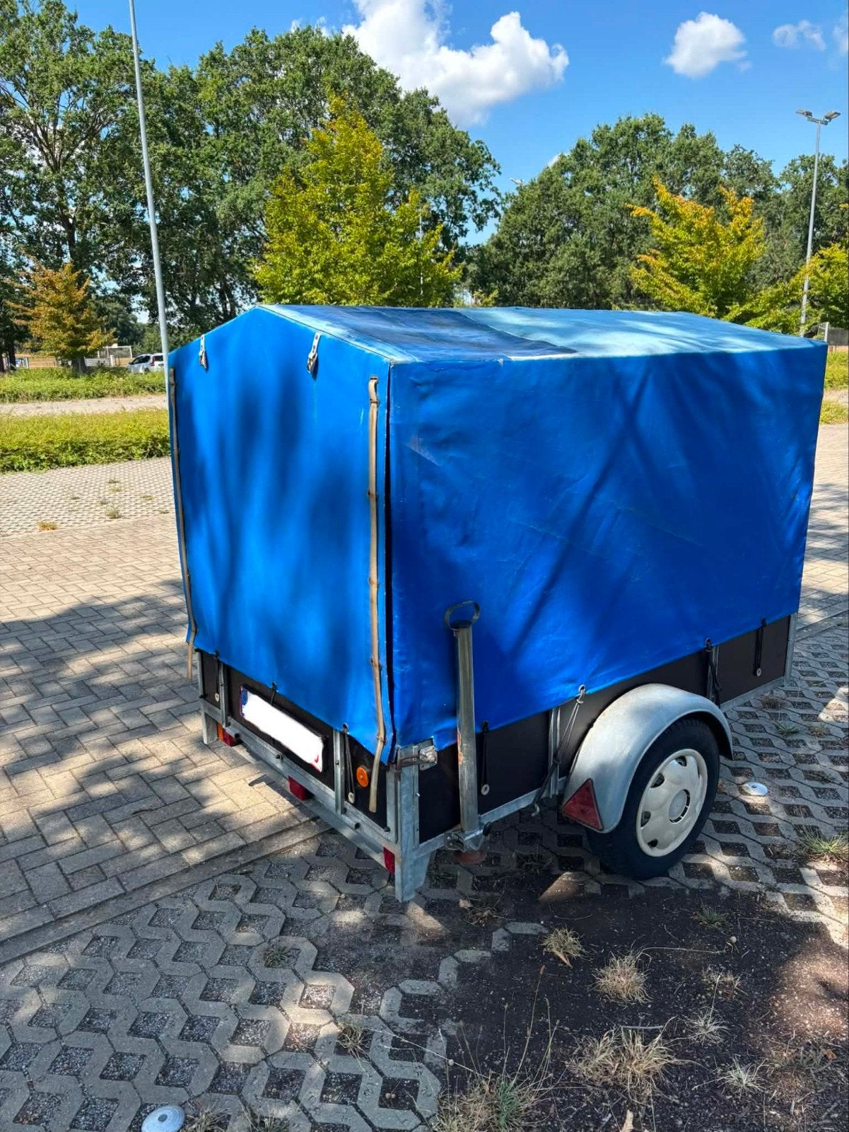 aanhangwagen met huif 750kg, Auto diversen, Aanhangers en Bagagewagens, Ophalen