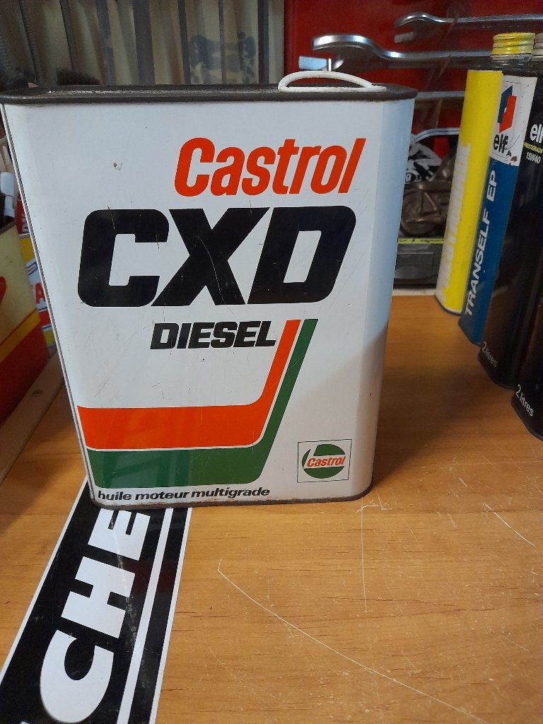 ancien bidon huile vide castrol cxd diesel multigrade, Enlèvement ou Envoi, Utilisé, Autres types