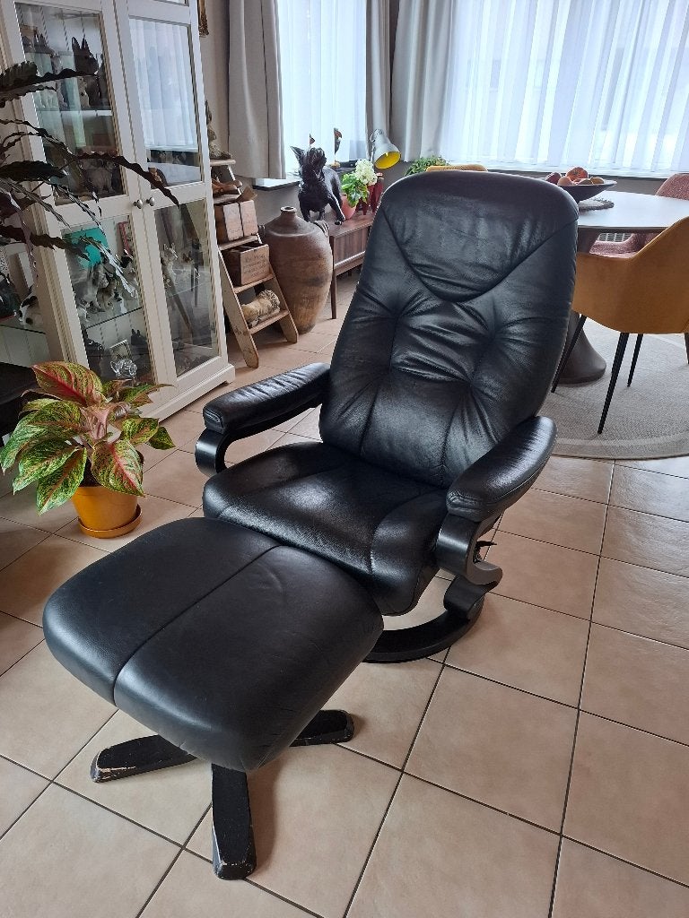 Himolla Luxe Lederen Relaxzetel, Ophalen, Gebruikt, 75 tot 100 cm, Leer