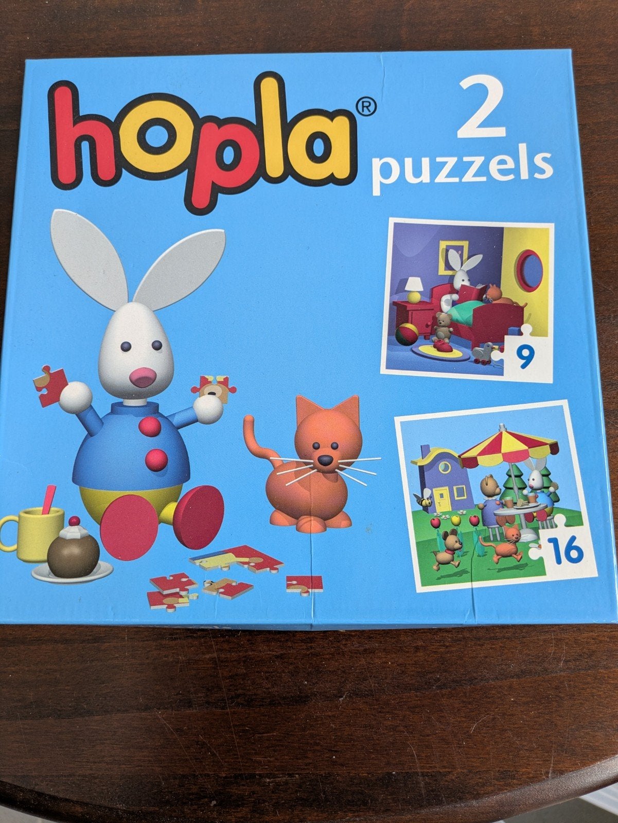Speelgoed - twee puzzels van HOPLA, Ophalen of Verzenden, Minder dan 10 stukjes, 2 tot 4 jaar