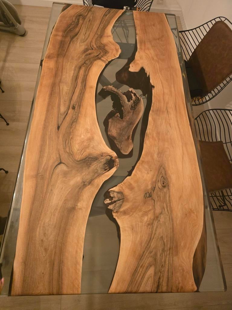 River table Epoxy 187  87 cm, Huis en Inrichting, Tafels | Salontafels, Ophalen