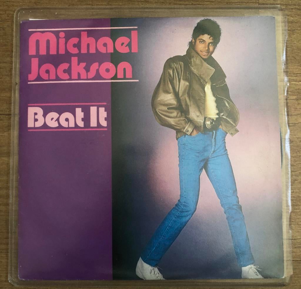 Michael Jackson Beat it  zeldzame single, Pressage original, Enlèvement ou Envoi, Utilisé, Pop