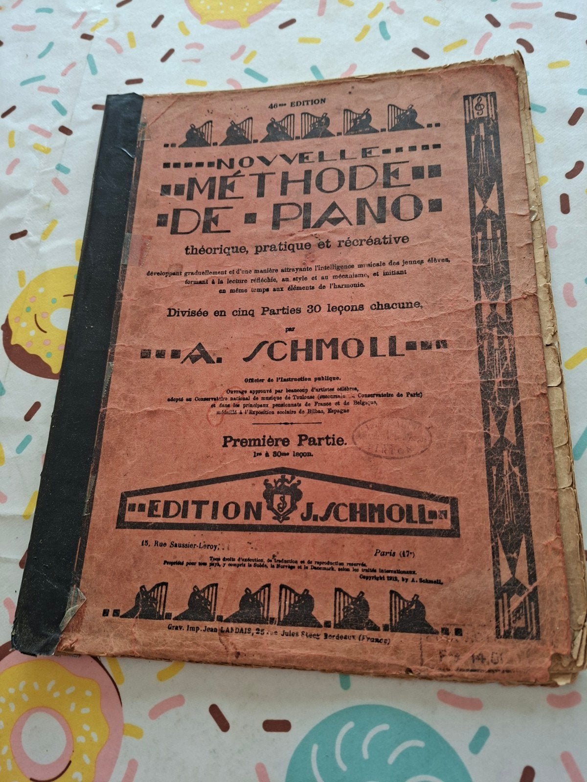 Méthode de piano. Schmoll. 1ere partie., Enlèvement ou Envoi