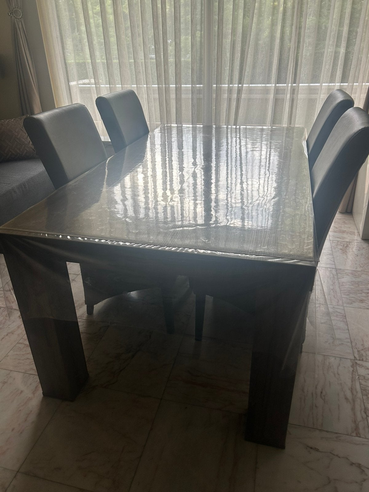 Table avec 6 chaises, Maison & Meubles, Enlèvement, Comme neuf