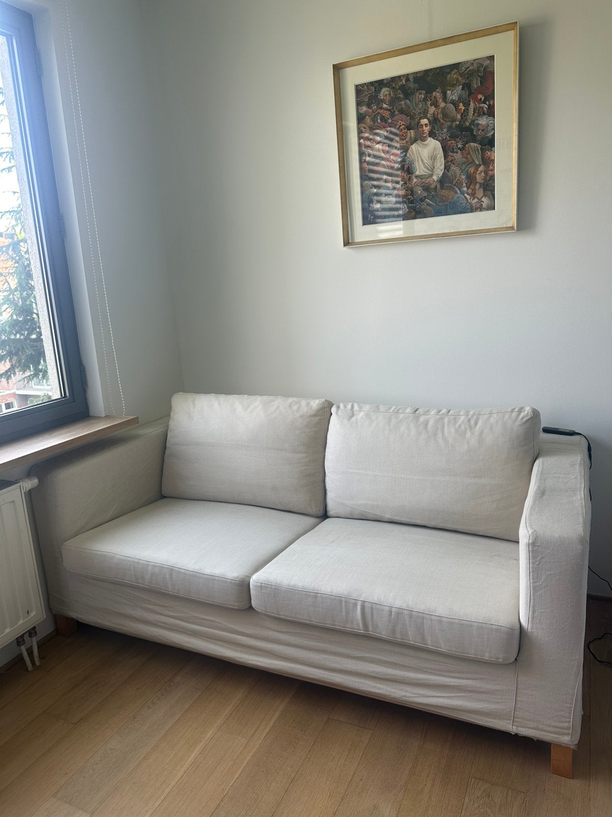 Canapé Ikea 2 places convertible, 75 à 100 cm, Contemporain, Enlèvement, Utilisé