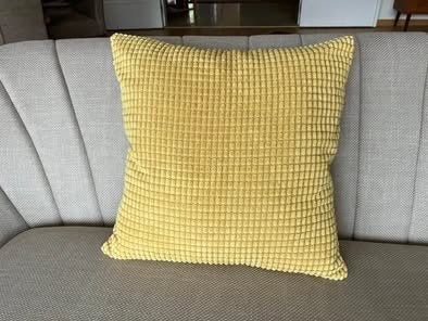 5 IKEA GullKlocka kussenovertrekken in mosterdgele kleur., IKEA, Avec fermeture éclair, Coussin de lounge, Jaune