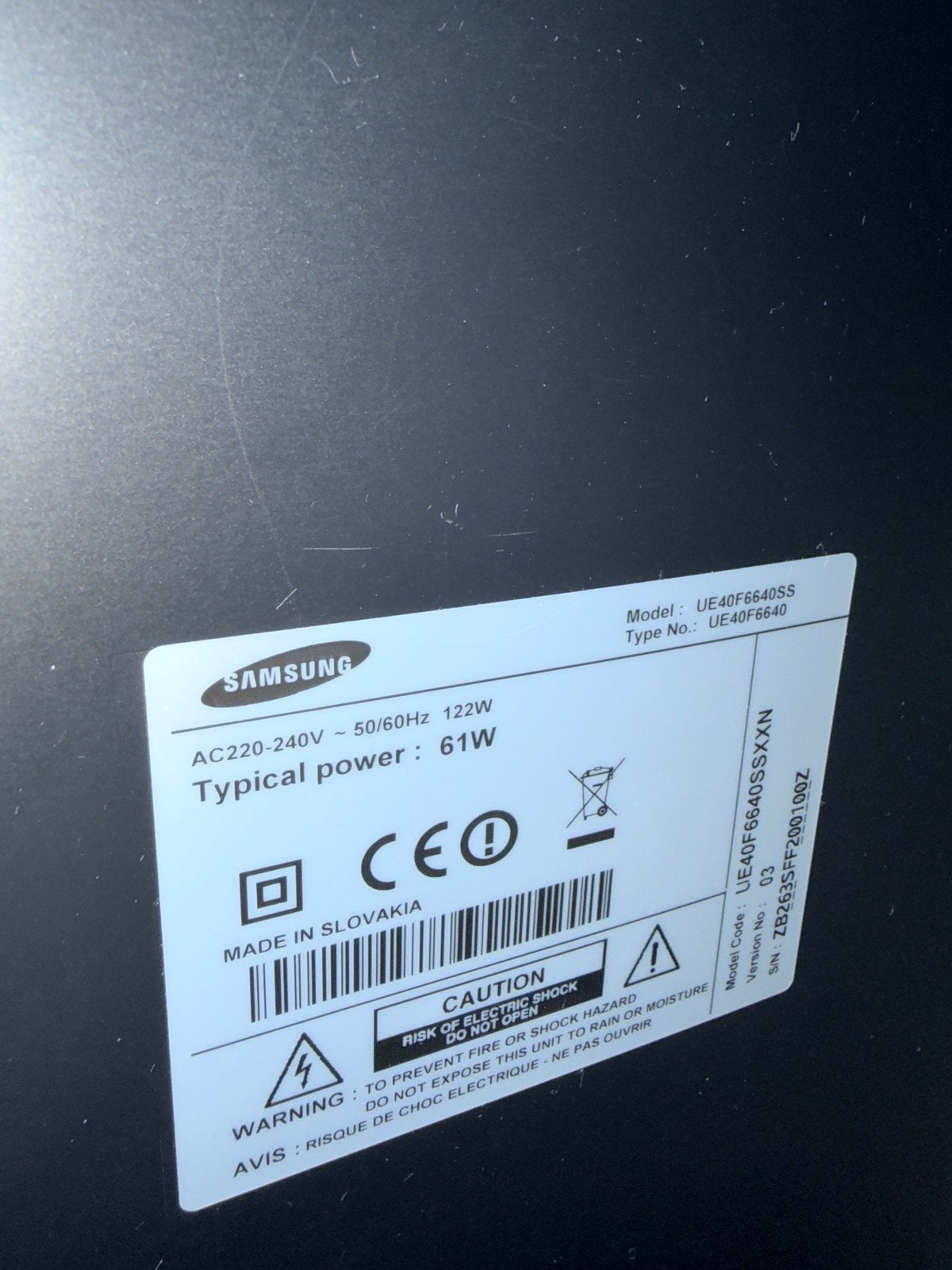 Samsung 40 inch Full HD Smart TV, LED, Comme neuf, Enlèvement, Samsung