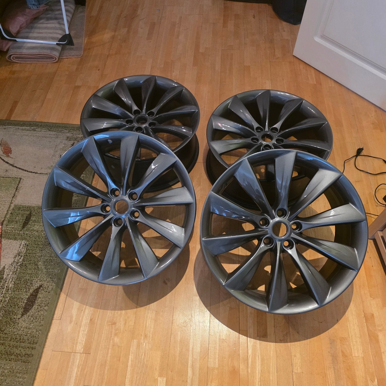 Originele velgen Tesla 21' model S, Auto-onderdelen, Ophalen, Gebruikt, Velg(en), 21 inch