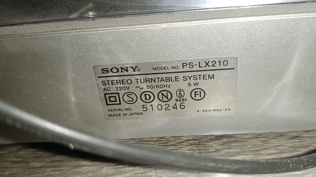Muziek, Audio, Tv en Foto, Ophalen, Gebruikt, Platenspeler, Sony