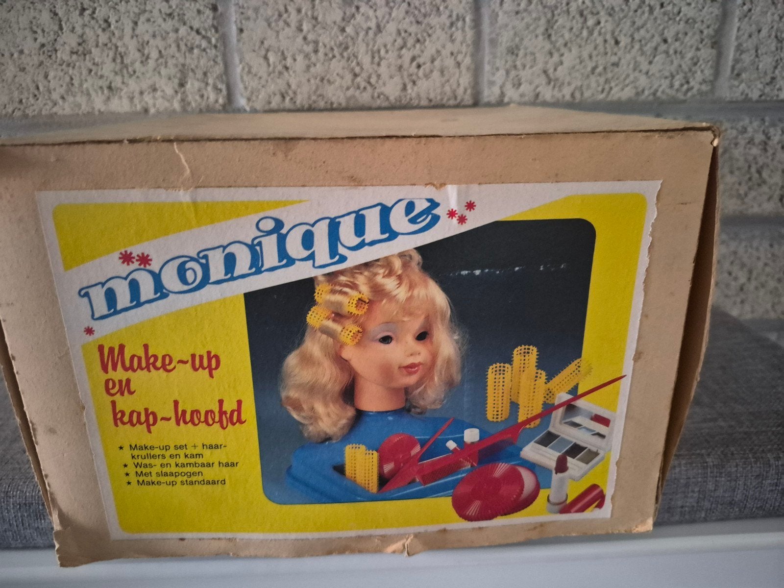 Vintage kaphoofd Monique (GDR Frisierkopf) uit de jaren 80, Ophalen of Verzenden