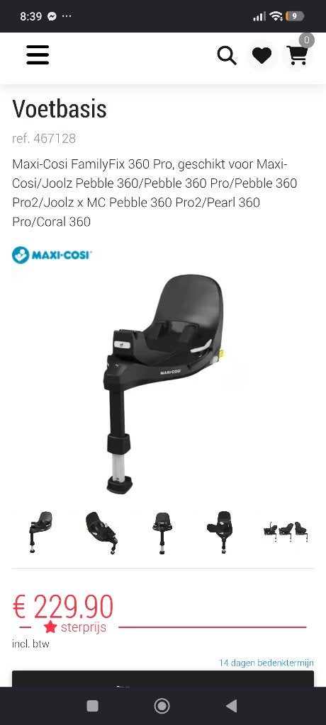 Autobasis, Enfants & Bébés, Sièges auto, Enlèvement, Comme neuf, Maxi-Cosi, Isofix