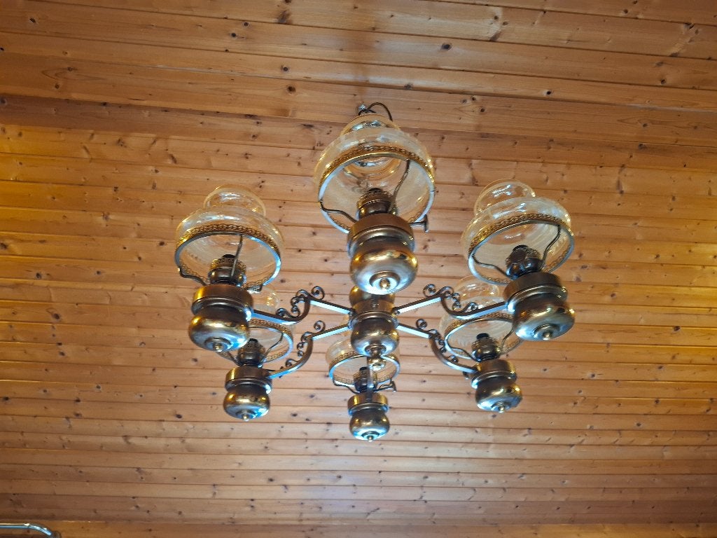 Luster, Ophalen, Klassiek, E14 (klein), Zo goed als nieuw