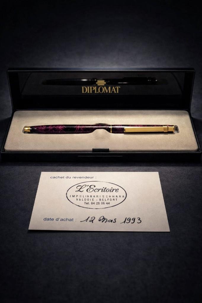 Stylo bille vintage Diplomat Classic., Collections, Enlèvement, Comme neuf, Stylo, Autres marques