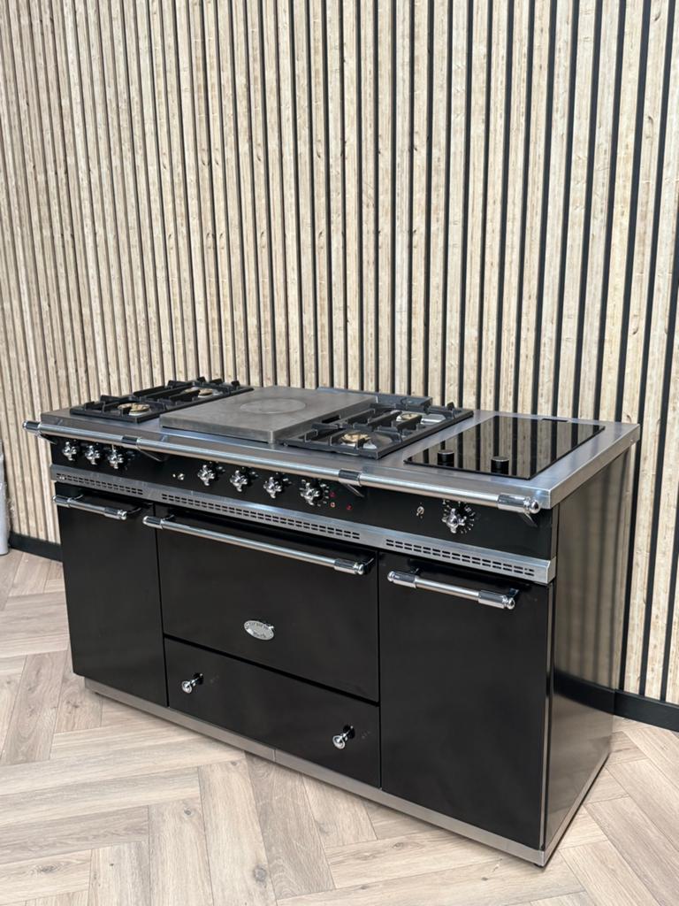 Lacanche de luxe noire 150cm Gaz + air chaud, Enlèvement ou Envoi, Gril, Électrique