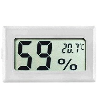 Digitale Thermometer Hygrometer Vochtmeter Klimaatmeter Wit, Dieren en Toebehoren, Pluimvee | Toebehoren, Ophalen of Verzenden