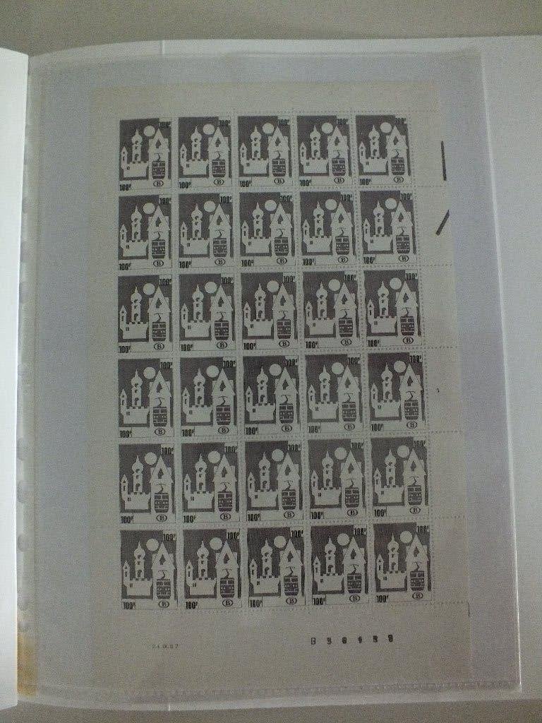 Timbres chemins de fer Belges, feuille complètë** TR 464 CU, Enlèvement ou Envoi, Non oblitéré, Autre