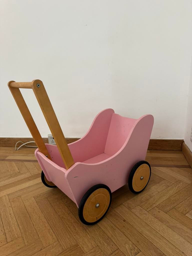 Playwood houten poppenwagen / buggy, Kinderen en Baby's, Speelgoed | Houten speelgoed, Ophalen, Gebruikt