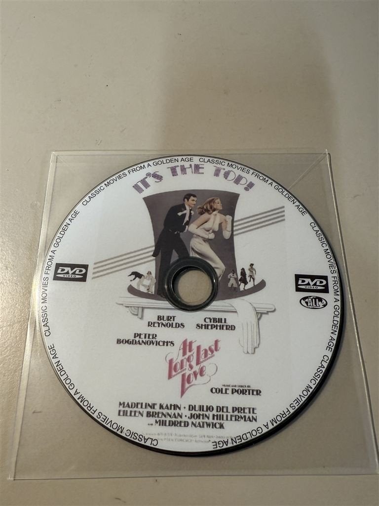 At Long Last Love [1975] - Burt Reynolds - DVD Zonder Hoes, CD & DVD, DVD | Films indépendants, Enlèvement ou Envoi, Comme neuf
