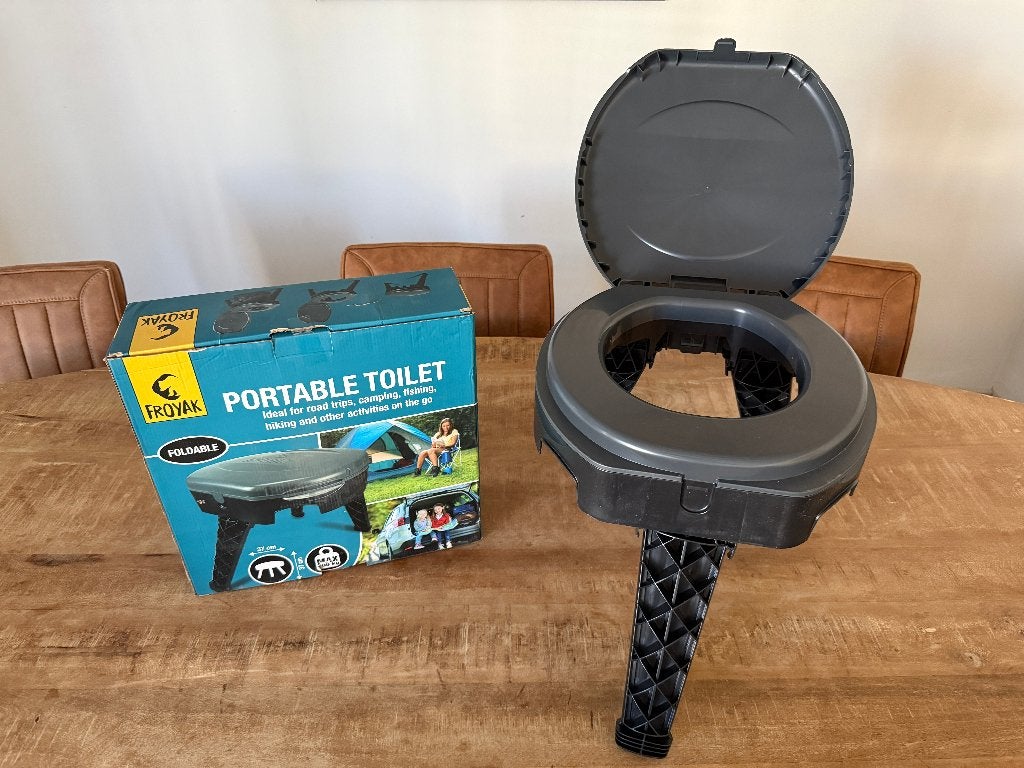 Froyak Draagbaar Opvouwbaar Toilet | Camping, Festival, Auto, Ophalen, Nieuw