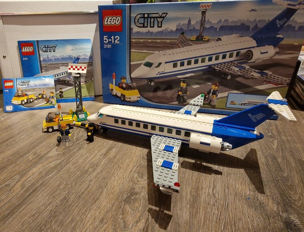 Lego City 3181 - Vliegtuig - Compleet met doos & handleiding, Inclusief instructies, City, Lego, Ophalen of Verzenden