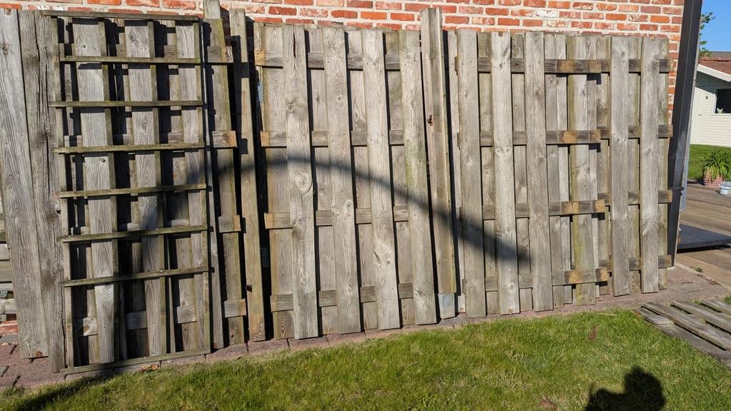 Tuinhout uit afbraak, gratis., Enlèvement