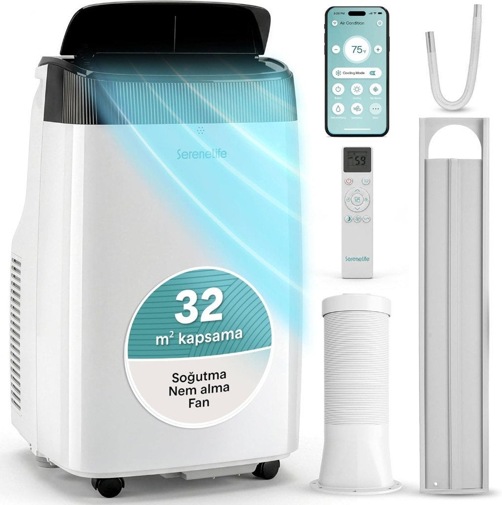 Climatiseur mobile NEUF avec tuyau d'évacuation 7000 BTU, Electroménager, Enlèvement, Climatiseur mobile, Télécommande
