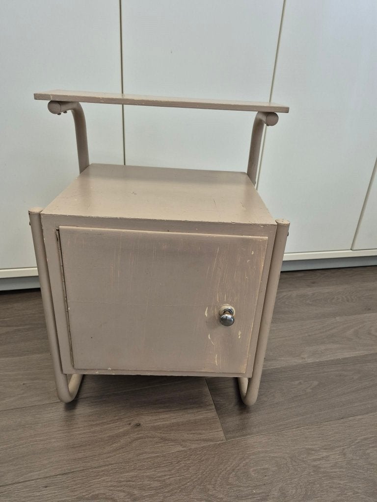 vintage nachtkastje, Huis en Inrichting, Slaapkamer | Nachtkastjes, Ophalen, Gebruikt, Minder dan 45 cm