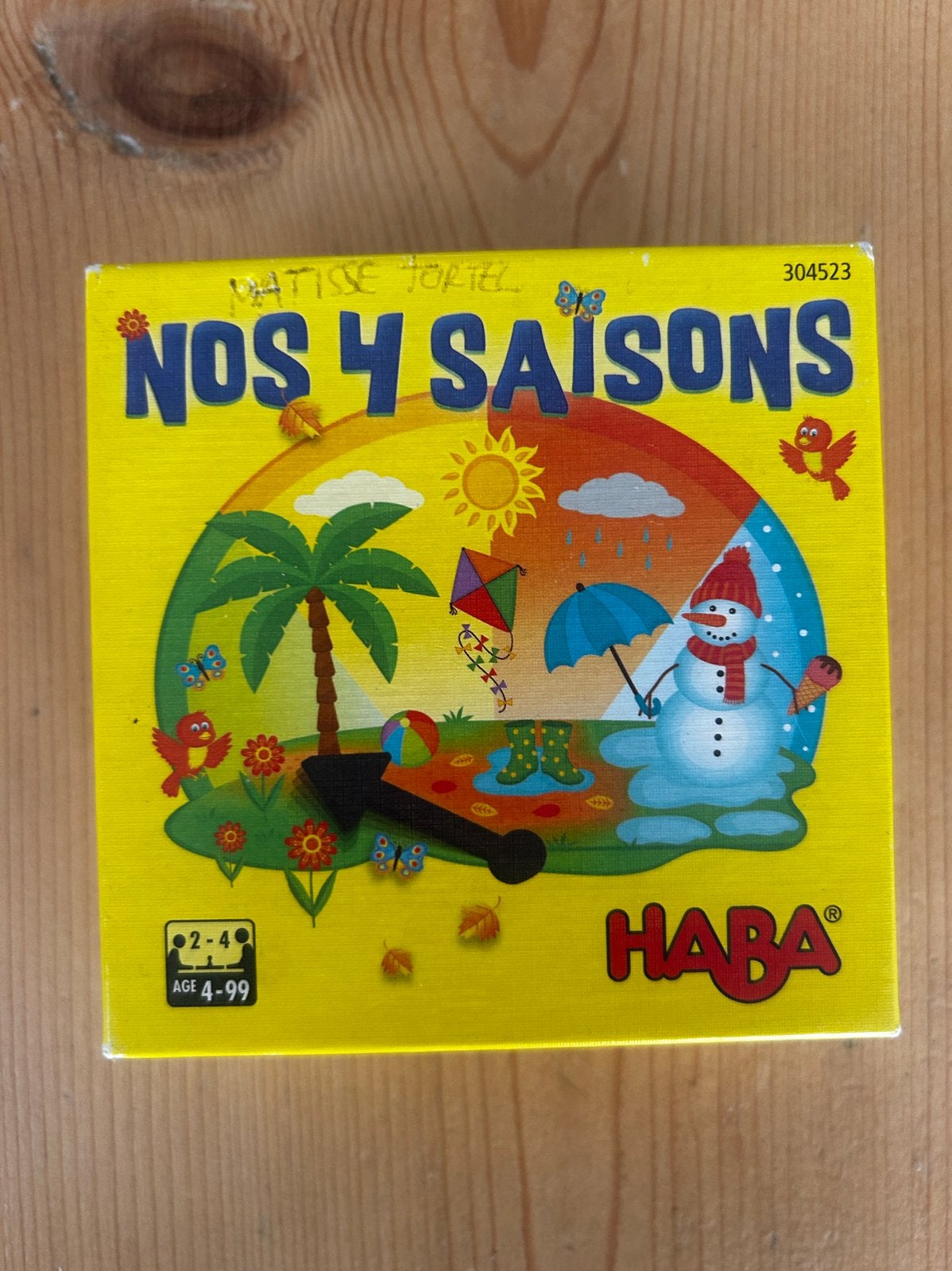 Jeu des 4 saisons Haba, Trois ou quatre joueurs, Enlèvement ou Envoi, Utilisé, Jeu de voyage