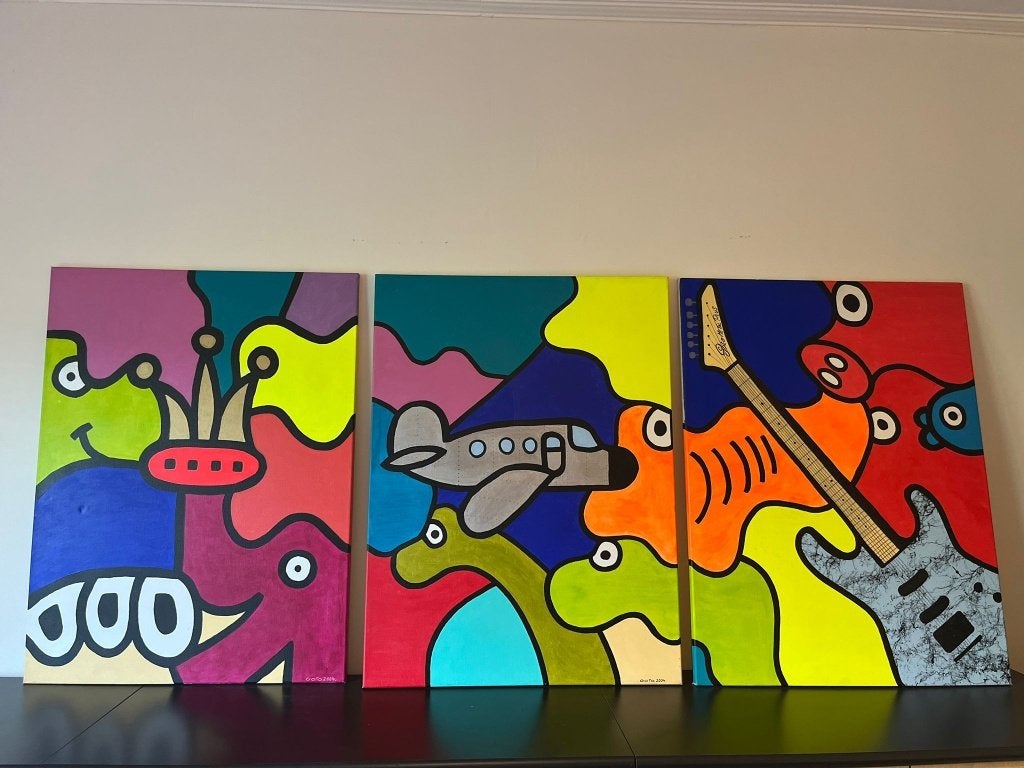 3 schilderijen van Goto, Ophalen