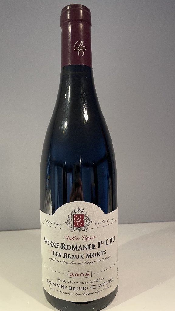 VOSNE ROMANEE LES BEAUX MONTS 2005 BRUNO CLAVELIER, Collections, Enlèvement ou Envoi, France