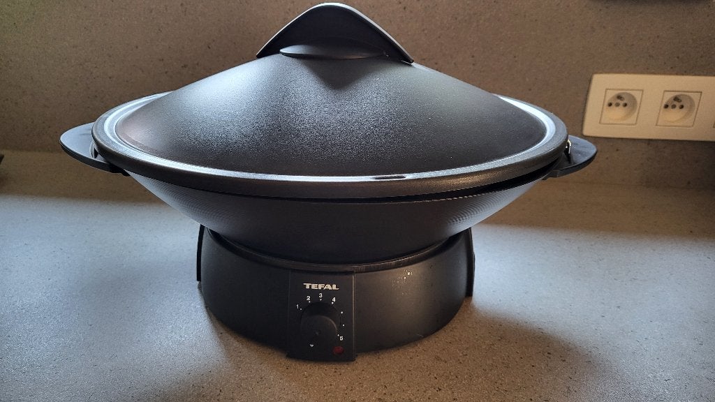 Tefal elektrische wokpan, Ophalen, Antiaanbaklaag, Wok, Gebruikt