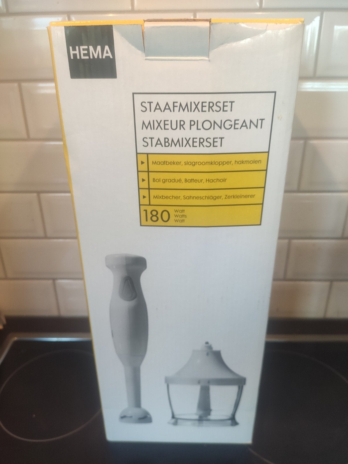 staafmixer set, Enlèvement