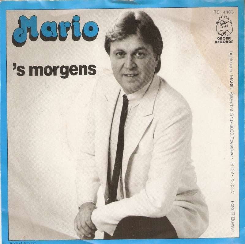 single Mario - ’S morgens (gesigneerd), Ophalen of Verzenden, Zo goed als nieuw, Overige typen, Nederlandstalig
