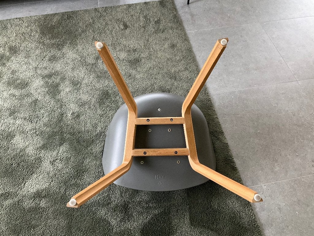 2 grijze en 2 zwarte stoelen van HAY, Ophalen, Deens, Zo goed als nieuw, Vier