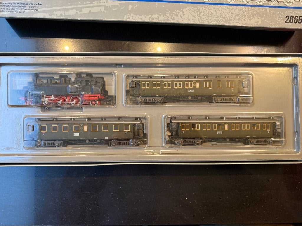 Märklin 2665 DRG Personenzug H0 - Set de tétine avec vitrine, Enlèvement ou Envoi, Courant alternatif, Comme neuf, Locomotive