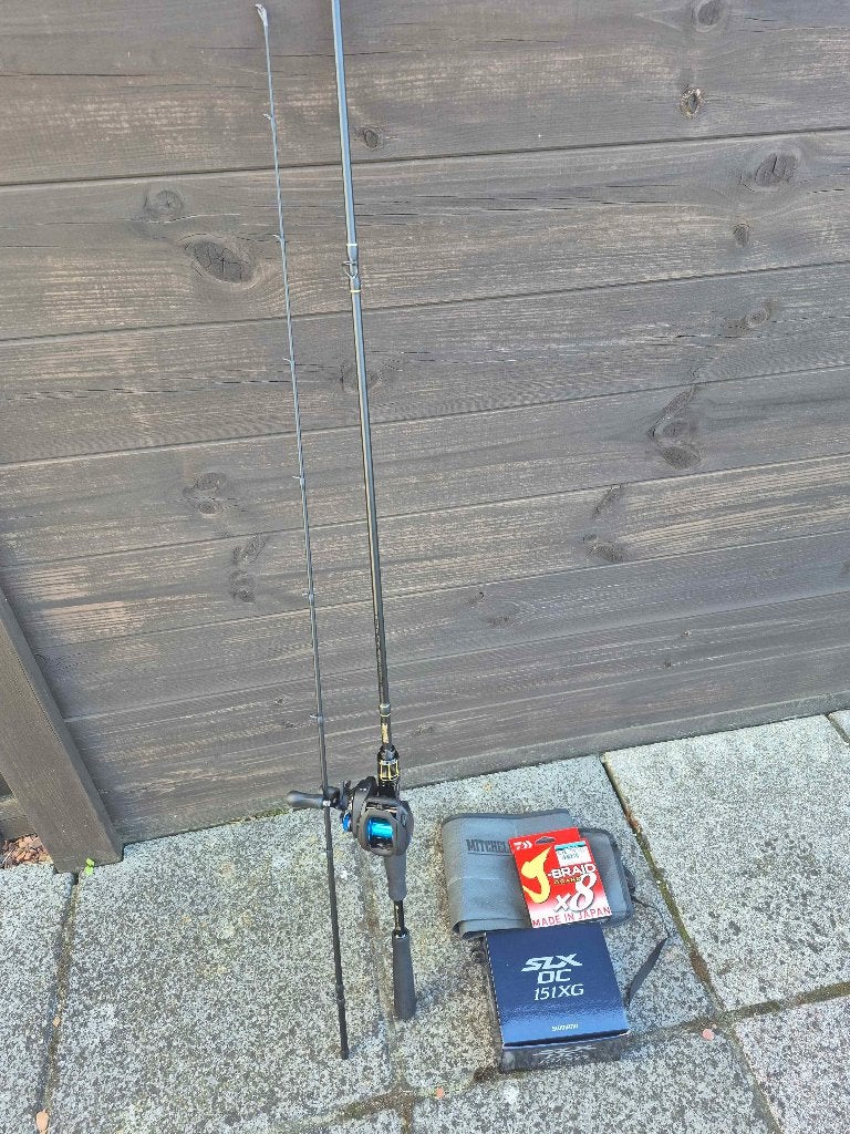 Shimano SLX dc 151 XG + Mitchell traxx mag pro elite 12-50gr, Ophalen, Zo goed als nieuw, Molen