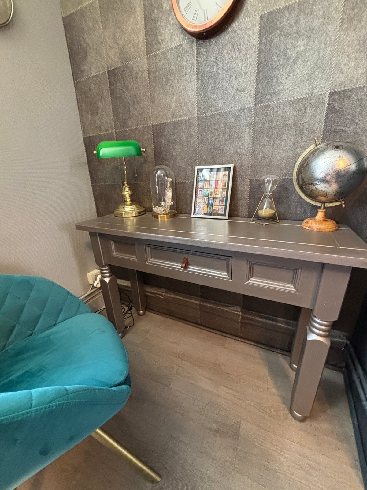 Console en bois, patiné., Maison & Meubles, Enlèvement, Utilisé