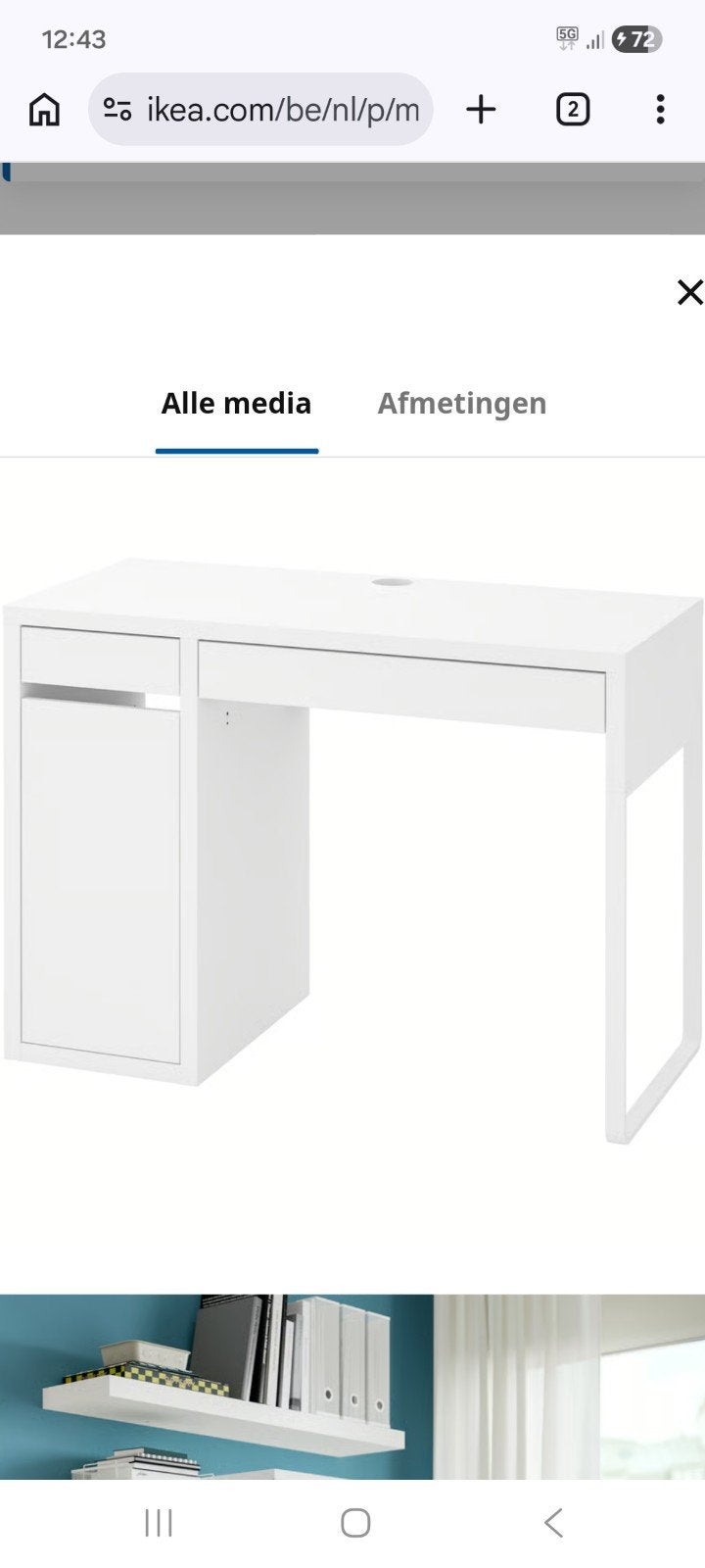 kinder bureau micke ikea, Maison & Meubles, Bureaux, Enlèvement, IKEA
