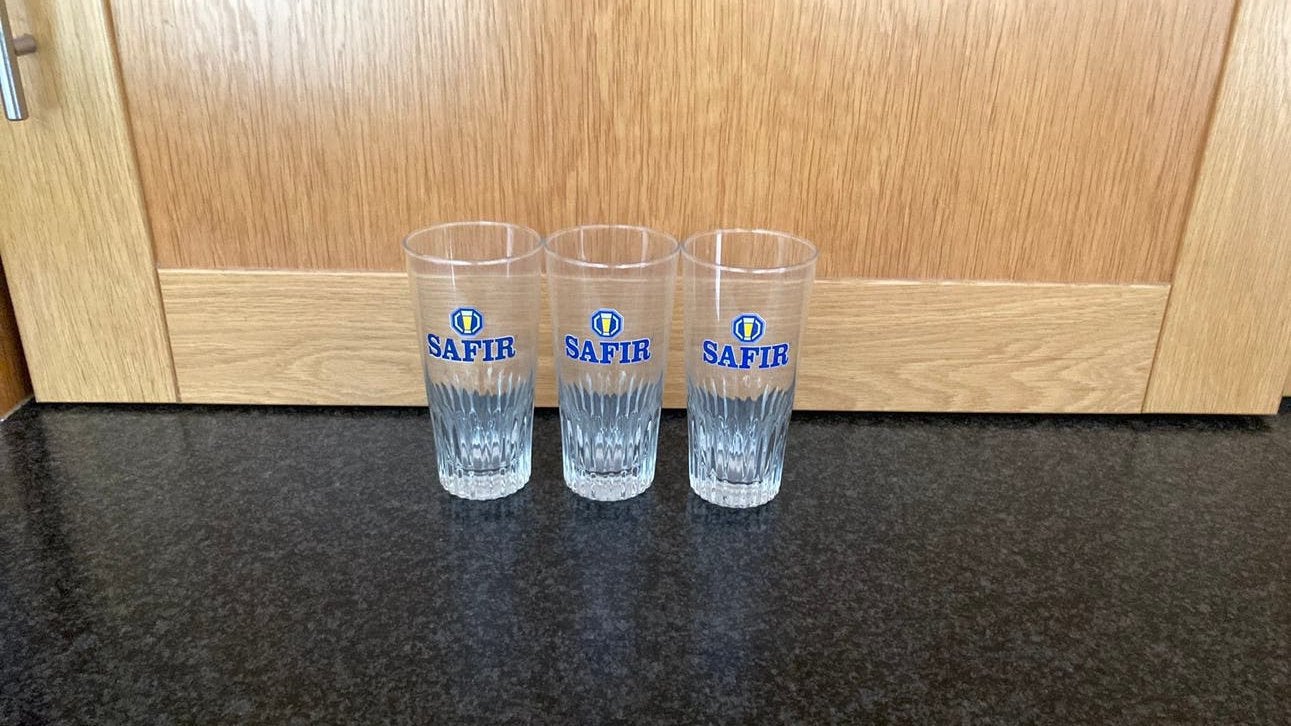 Bierglazen Safir, Enlèvement ou Envoi, Comme neuf, Verre ou Verres, Autres marques